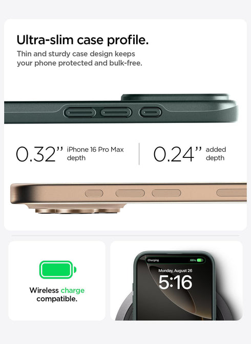 Spigen iPhone 16 PRO Case Thin Fit MagFit